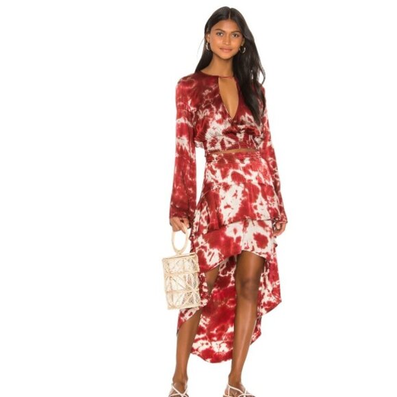 Blue Life Cassidy Waterfall Skirt Hi Lo Maxi - Picture 2 of 9